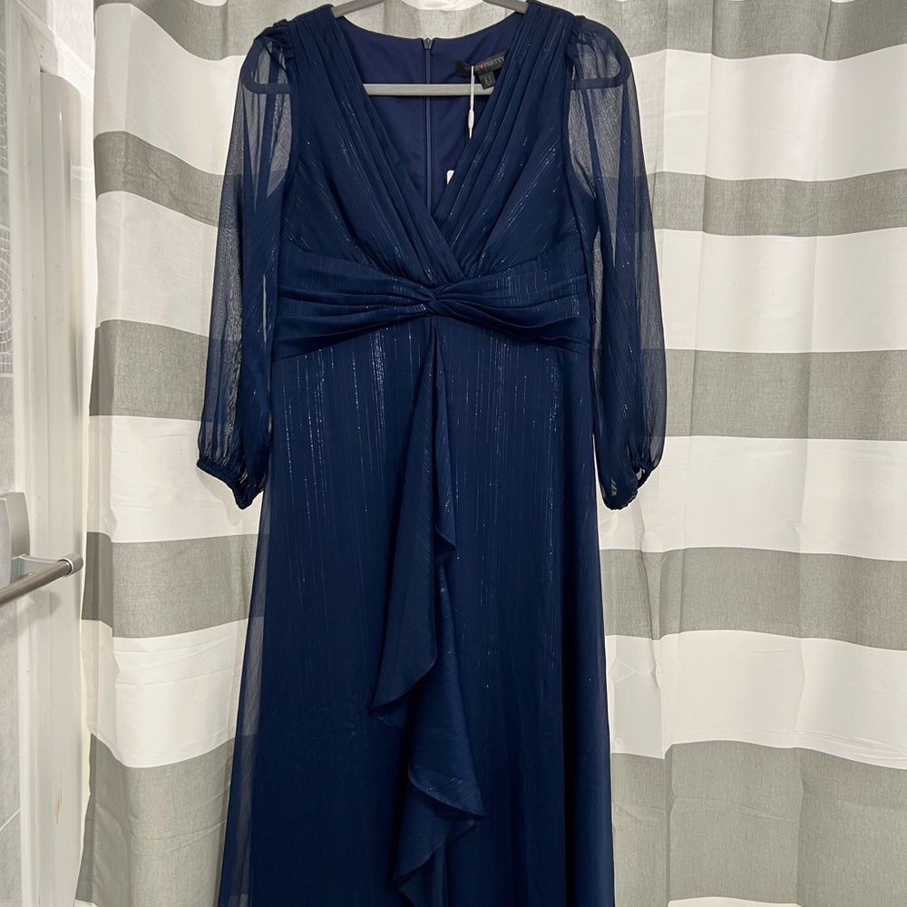 Ever Pretty Deep Blue Long Sleeve Dress.